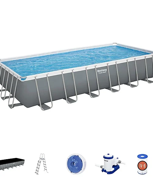 Bestway 24ft Power Steel Above Ground Swimming Pool, Frame Swimming Pool
