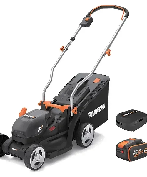 WORX 20V Cordless Brushless 33cm Lawnmower WG733E