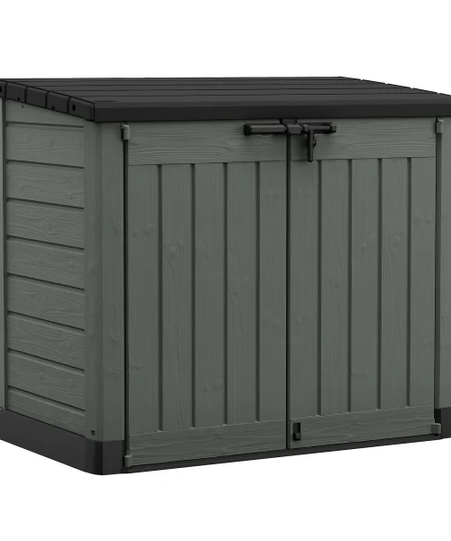 Keter Store it out Max 1200L Resin Bin storage - Green (H) 1.25m x (W) 1.46m