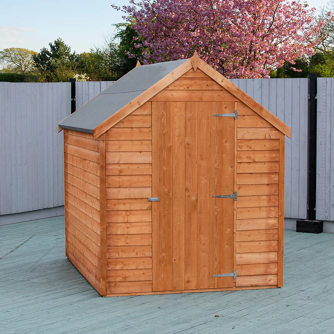 Shire Value Shed, Overlap 7x5 Single Door, Garden Wood Shed with Window - Image 5